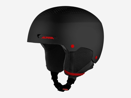 Unisex Skihelm PALA, black-red matt, 51-55