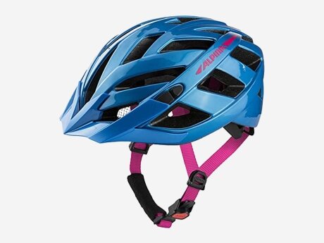 Unisex Fahrradhelm PANOMA 2.0, true blue-pink gloss, 56