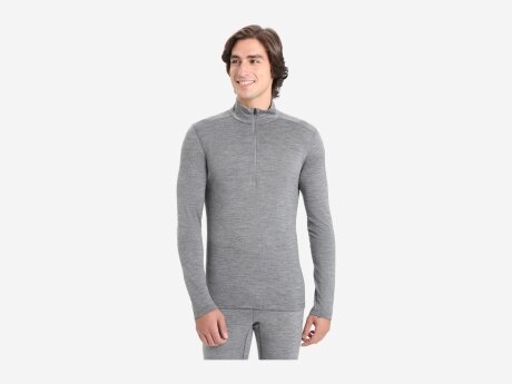 Herren Merino Longleeve 200 Oasis LS Half Zip, GRITSTONE HTHR-013, XL Herren Merino Longleeve 200 Oasis LS Half Zip, GRITSTONE HTHR-013, XL