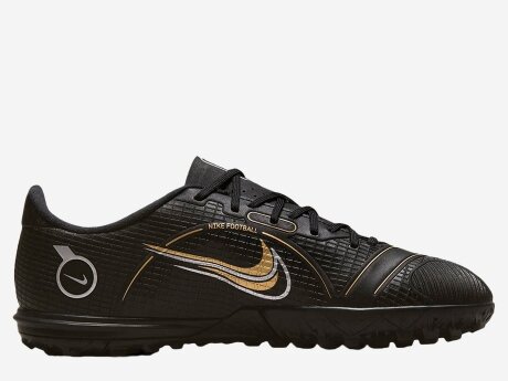 Herren Fußballschuhe Mercurial Vapor 14 Academy TF, BLACK/METALLIC GOLD-METALLIC S, 1Y