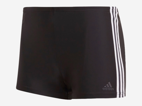 Herren Badehose 3-STREIFEN, BLACK/WHITE, 6