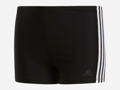 Kinder Badehose 3-STREIFEN BOXER, BLACK/WHITE, 152