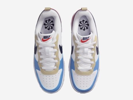 Kinder Sneaker COURT BORUGH LOW RECRAFT (GS), WHITE/THUNDER BLUE-LT CRIMSON, 4Y