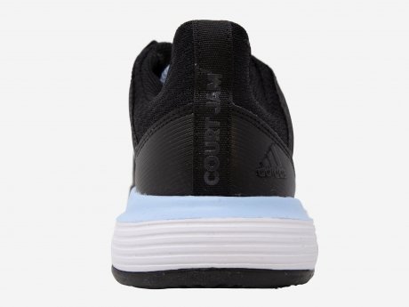 Damen Tennisschuhe CourtJam Bounce W, CBLACK/GLOBLU/FTWWHT, 5.5