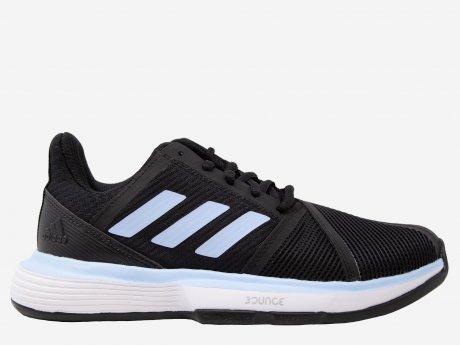 Damen Tennisschuhe CourtJam Bounce W, CBLACK/GLOBLU/FTWWHT, 5.5