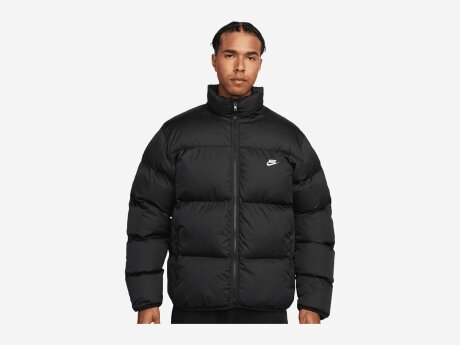 Herren Winterjacke Club Puffer Jacket, BLACK/WHITE, XL