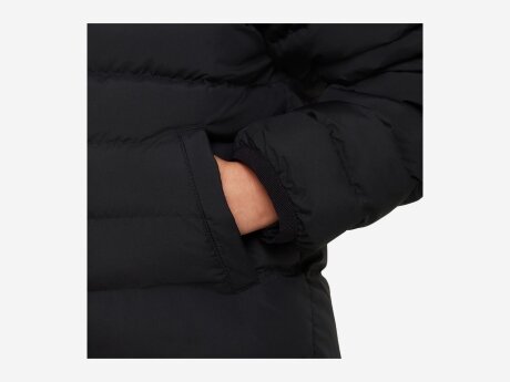 Kinder Winterjacke Steppjacke, BLACK/BLACK/WHITE, S