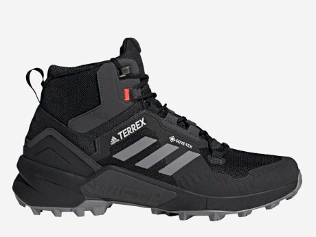 Herren Wanderschuhe TERREX SWIFT R3 MID GORE-TEX, CBLACK/GRETHR/SOLRED, 6