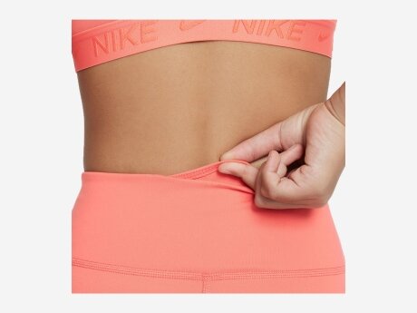 Kinder Leggings Tight One Dri-FIT High-Waisted, MAGIC EMBER/WHITE, L
