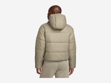 Damen Winterjacke Classic Puffer, LIGHT ARMY/WHITE, XL