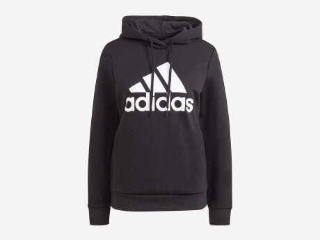 Damen Pullover LOUNGEWEAR ESSENTIALS LOGO FLEECE, BLACK/WHITE, S