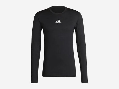 Herren Sweatshirt TechFit Warm Longsleeve, BLACK, XL
