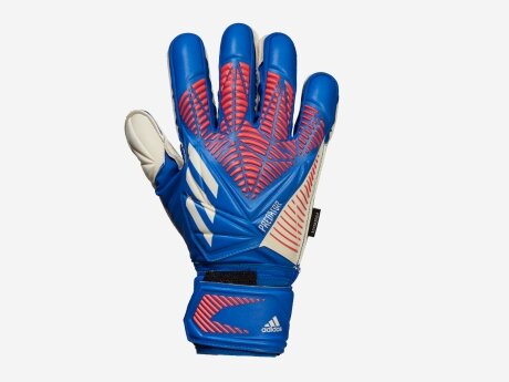 Herren Torwarthandschuhe PREDATOR MATCH FINGERSAVE, HIRBLU/TURBO/WHITE, 10