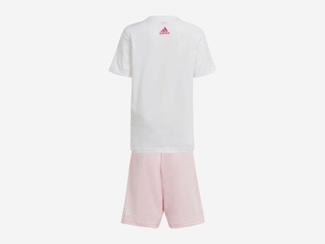 Kinder Trainingsanzug  LOGO T-SHIRT UND SHORTS SET, WHITE/MULTCO, 122