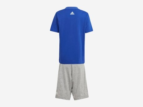 Kinder Trainingsanzug Essentials Logo T-Shirt und Shorts Set, SELUBL/MULTCO, 122 Kinder Trainingsanzug Essentials Logo T-Shirt und Shorts Set, SELUBL/MULTCO, 122