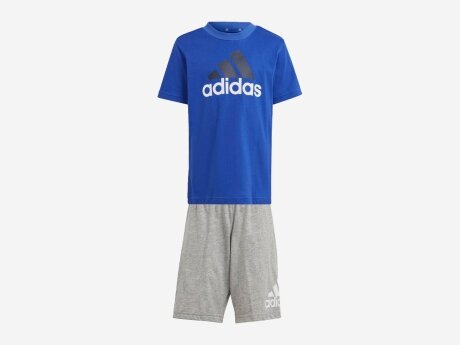 Kinder Trainingsanzug Essentials Logo T-Shirt und Shorts Set, SELUBL/MULTCO, 122 Kinder Trainingsanzug Essentials Logo T-Shirt und Shorts Set, SELUBL/MULTCO, 122