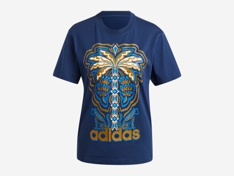 Damen T-Shirt adidas x FARM Rio Graphic T-Shirt, NINDIG, XS