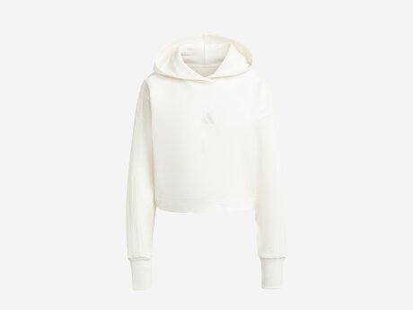 Damen Pullover ALL SZN French Terry 3-Streifen Hoodie, OWHITE, M