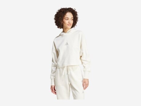 Damen Pullover ALL SZN French Terry 3-Streifen Hoodie, OWHITE, M