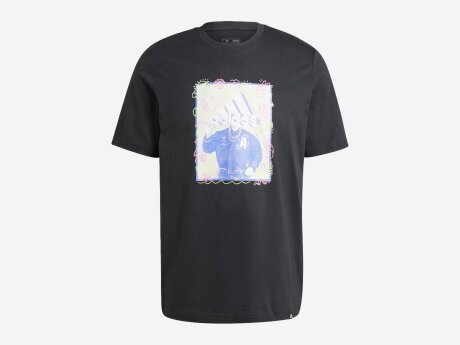 Herren T-Shirt Doodle Graphic T-Shirt, BLACK, XL