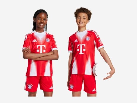 Kinder Fußballtrikot FC Bayern München 25/26 Kids Heimtrikot, RED, 176
