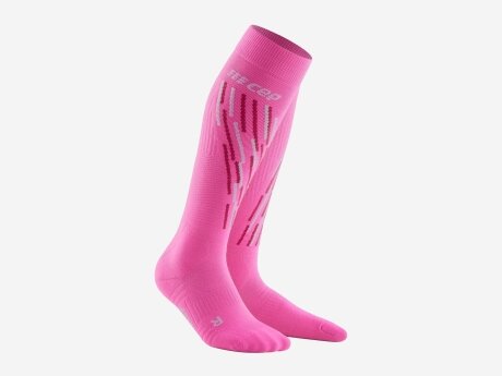 Damen Socken SKI THERMO, pink/flash pink, II