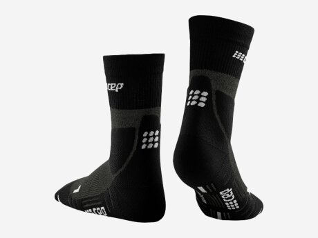 Damen Socken Hiking Merino Mid Cut, stonegrey/grey, III