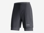 Herren Short R5 2 in 1, black, XL