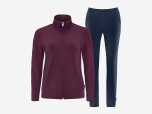 Damen Trainingsanzug DEBRAW, darkcherry/dunkelblau, 40