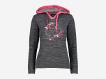 Damen Pullover Stretch Performance Hoodie, PIOMBO MEL., 46