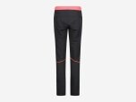 Damen Outdoorhose Woman Pant, ANTRACITE-RED FLUO, 42
