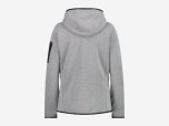 Kinder Jacke Knit-Tech-Fleece mit Kapuze, BIANCO-GRAFFITE, 40