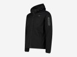 Herren Softshelljacke Jacke aus Light Softshell, NERO, 58