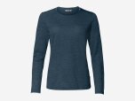 Damen Sweatshirt Shirt Wo Essential LS T-Shirt, dark sea uni, 38
