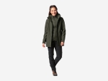 Damen Jacke Idris 3in1 Parka III, khaki, 38