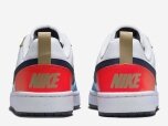 Kinder Sneaker COURT BORUGH LOW RECRAFT (GS), WHITE/THUNDER BLUE-LT CRIMSON, 4Y
