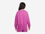 Kinder Pullover Club Fleece Sweatshirt, HOT FUCHSIA/WHITE, XS