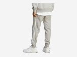 Herren Hose ESSENTIALS FRENCH TERRY TAPERED CUFF 3-STREIFEN, MGREYH/WHITE, XL/S