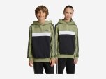 Kinder Pullover 3S TIB FL Hoodie, TENGRN/BLACK/WHITE, 164