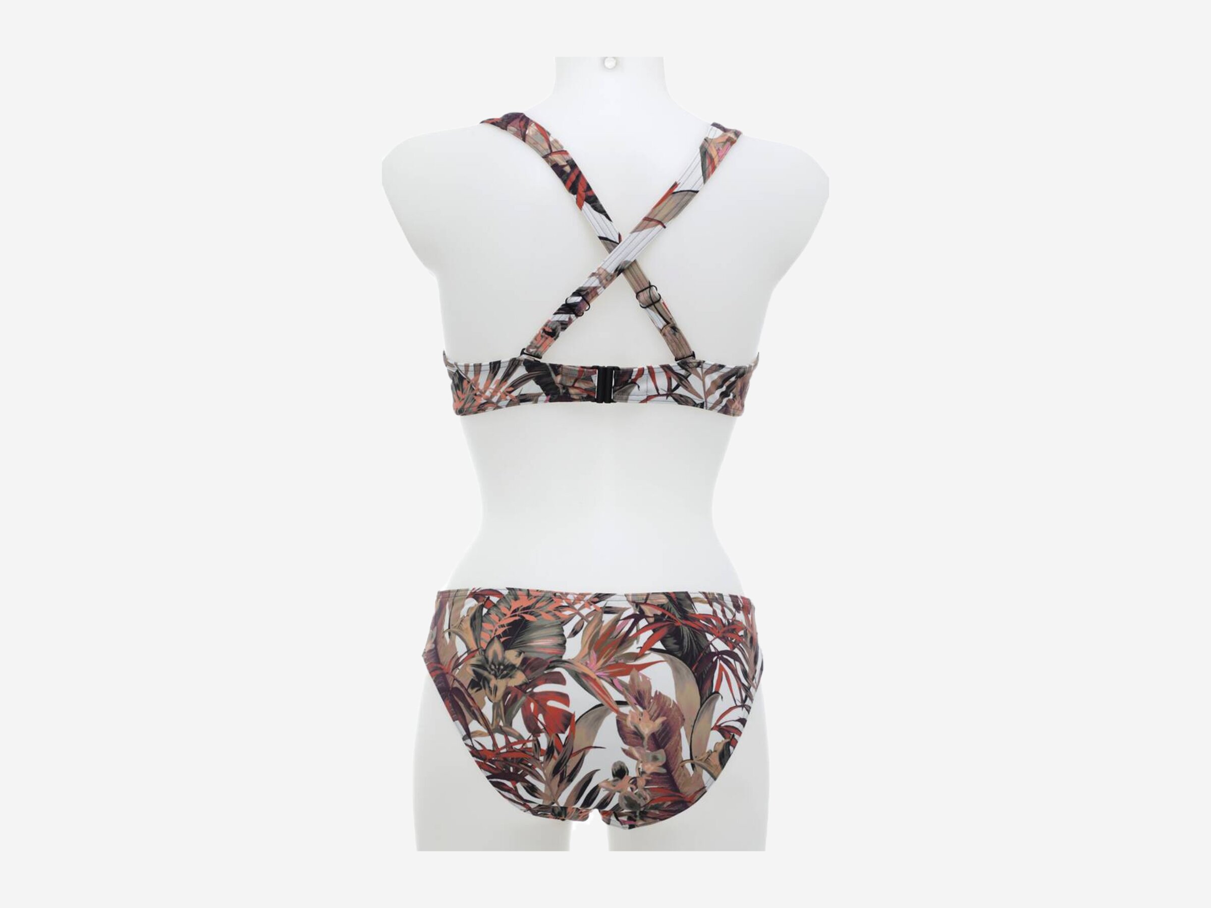 Damen Bikini Blätter, braun, 40D