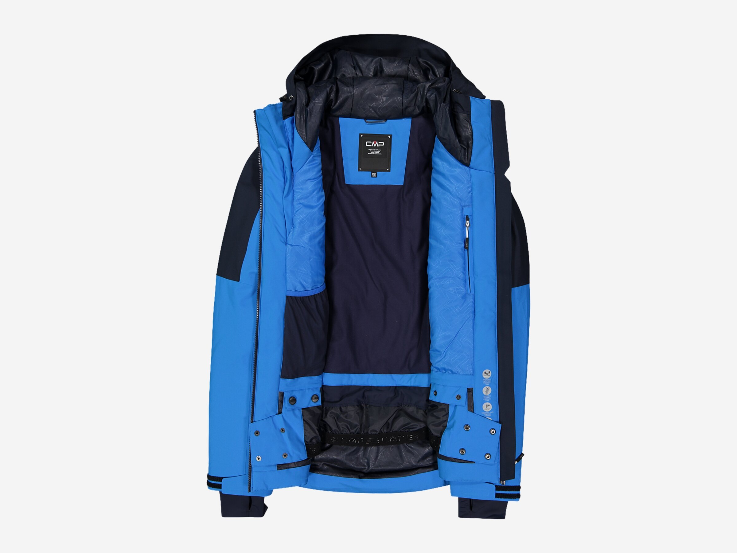 Herren Skijacke Skijacke aus Twill mit Kapuze, ROYAL BLUE, 52