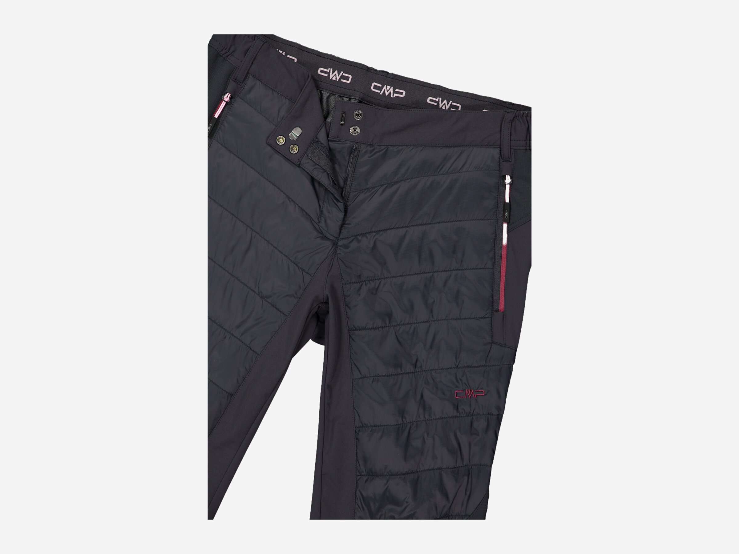 Damen Outdoorhose Hybrid Pant, ANTRACITE-PEONY, 38