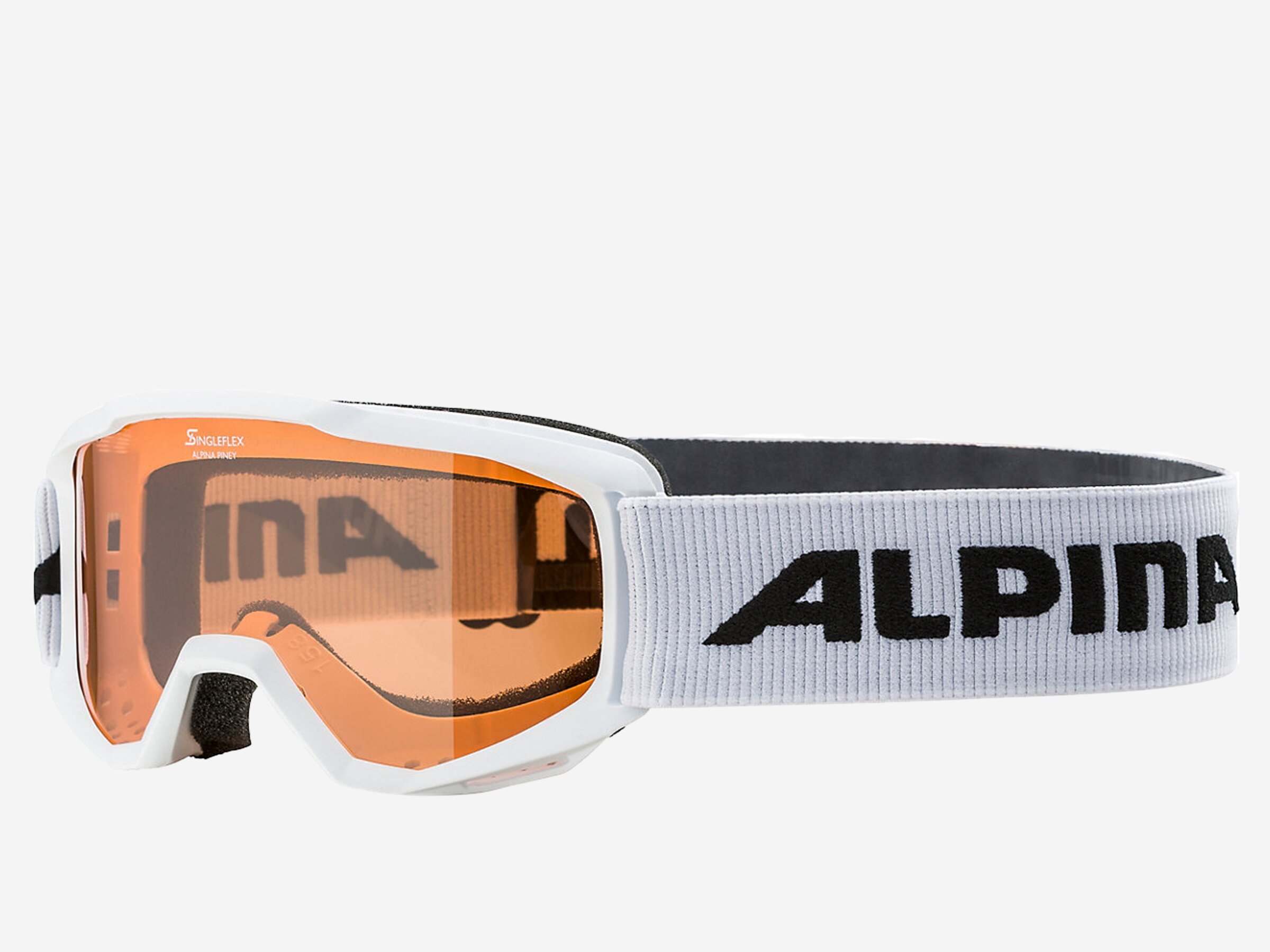 Kinder Skibrille Piney, white, -