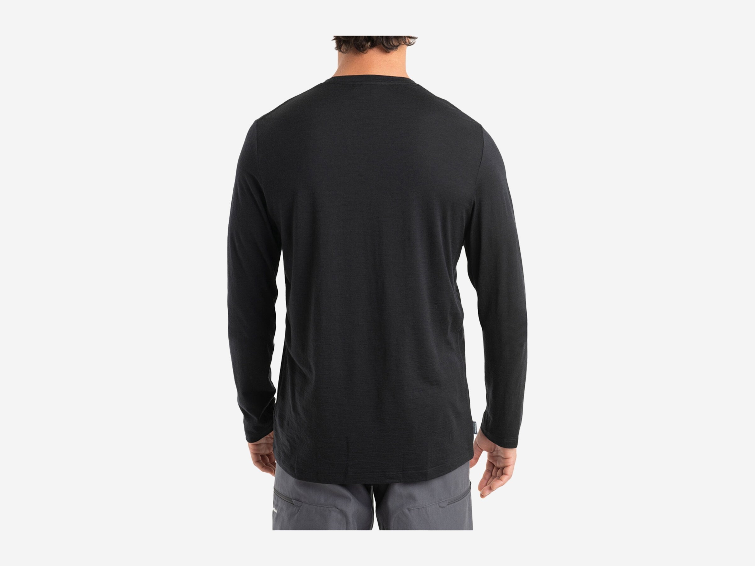 Herren Sweatshirt Merino 150 Tech Lite II LS Tee Alps 3D, BLACK, XXL