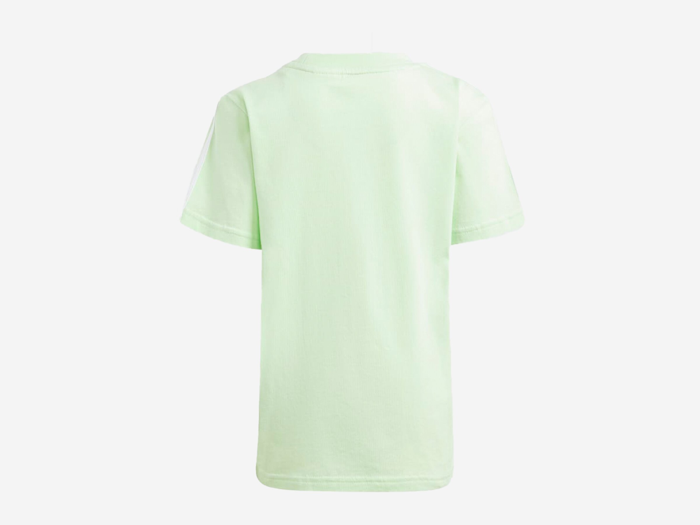 Kinder T-Shirt Essentials 3-Streifen Cotton T-Shirt, SEGRSP/WHITE, 122