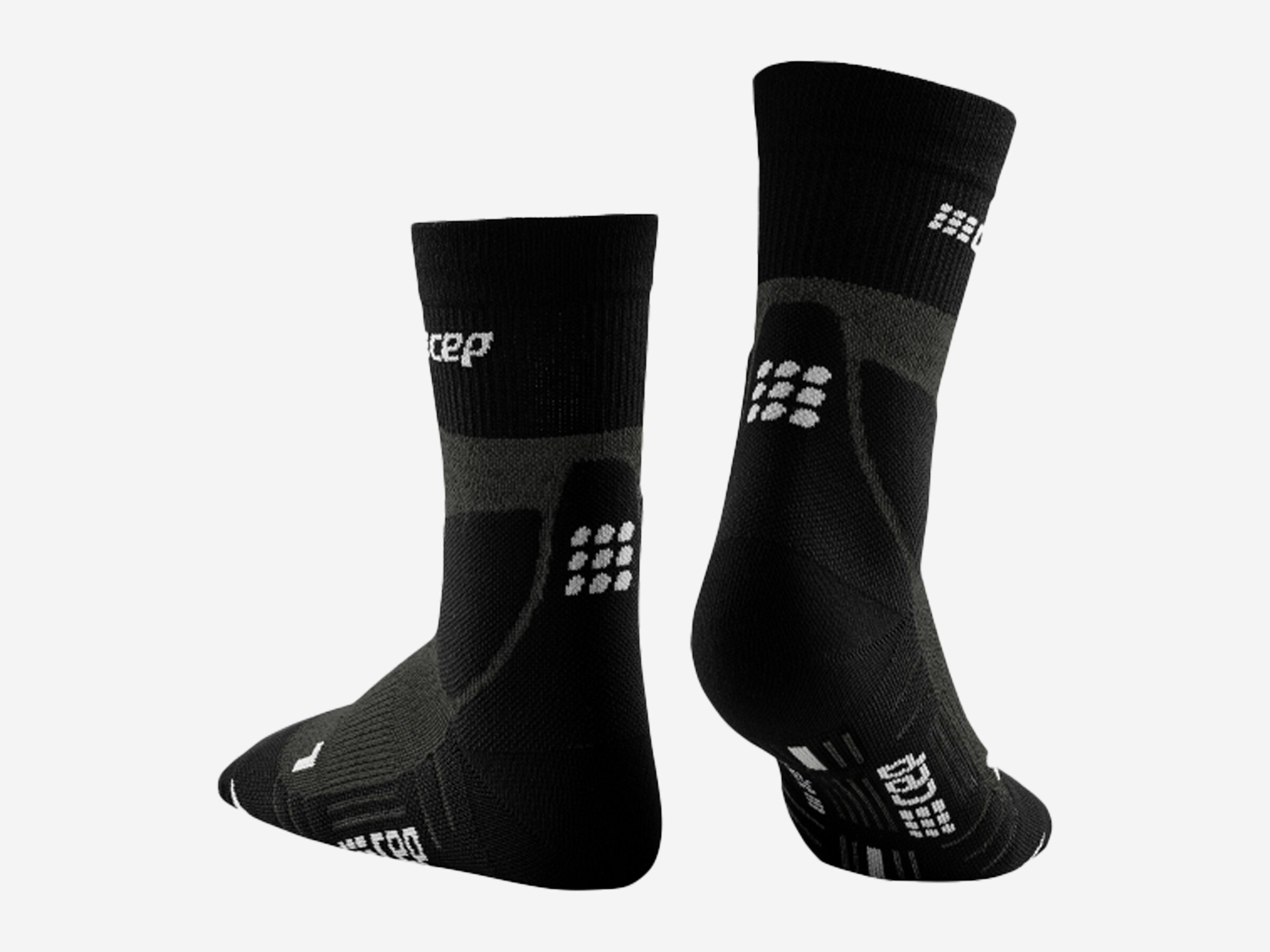 Damen Socken Hiking Merino Mid Cut, stonegrey/grey, III